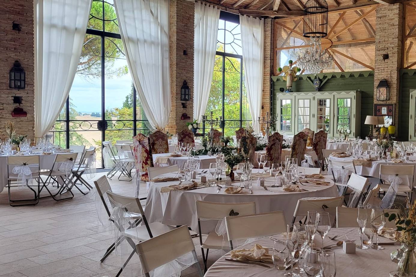 Salle décorée